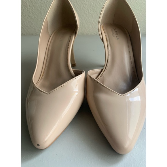 Carvela Kurt Geiger Mid Heel Patent Leather Court Heels Nude Women’s Size 40 - Picture 8 of 8